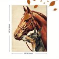 thumbnail image 3 of Qisvanset Toile Murale Portrait de Cheval et de Chien 15,75 X 11,81 Pouces, 3 of 8