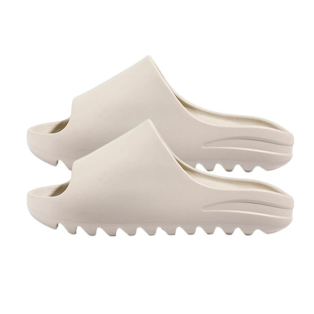 Zapatillas de verano e invierno, sandalias antideslizantes, EVA, zapatos deslizantes de fondo suave para piscina, baño, zapatos de , beige 38 a 39 Macarena Zapatillas de casa antideslizantes