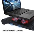 thumbnail image 4 of Enhance Gaming Laptop Cooling Pad Stand with LED Cooler Fans, Adjustable Height  Dual USB Port, 4 of 9