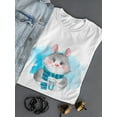 thumbnail image 3 of Cute Baby Mouse With Coffee T-Shirt Women -Image by Shutterstock, Female x-Large, 3 of 4