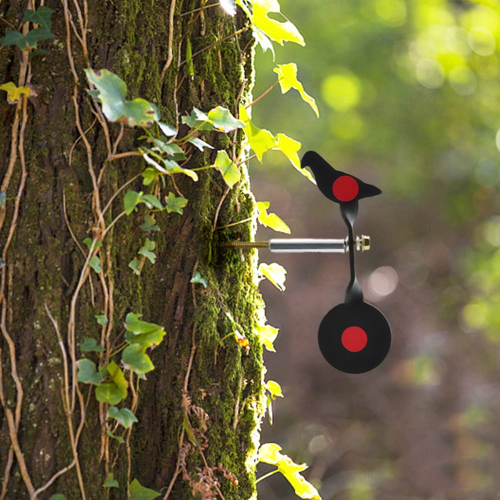 Runzkzy Slingshot Practice Target Portable Durable Insert Tree Target Metal Shooting Training Target