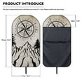 thumbnail image 6 of Uorisanigo Mountain Compass Car Seat Towel Cover Fashion Auto Interior Waterproof Soft Auto Seat Covers Anti-Slip Vehicle Seat Protector Universal Size Fit for Most Cars SUVs Trucks Vans, 6 of 6