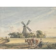 thumbnail image 3 of Jacob Wilhelm Mechau 24x19 Black Modern Framed Museum Art Print Titled - Landscape (1785), 3 of 5