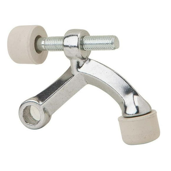 Residential Aluminum Hinge Pin Door Stop, Satin Chrome