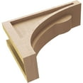 thumbnail image 6 of 4"W x 12"D x 8"H Classic Viola Rough Cedar Woodgrain TimberThane Corbel, Primed Tan, 6 of 6