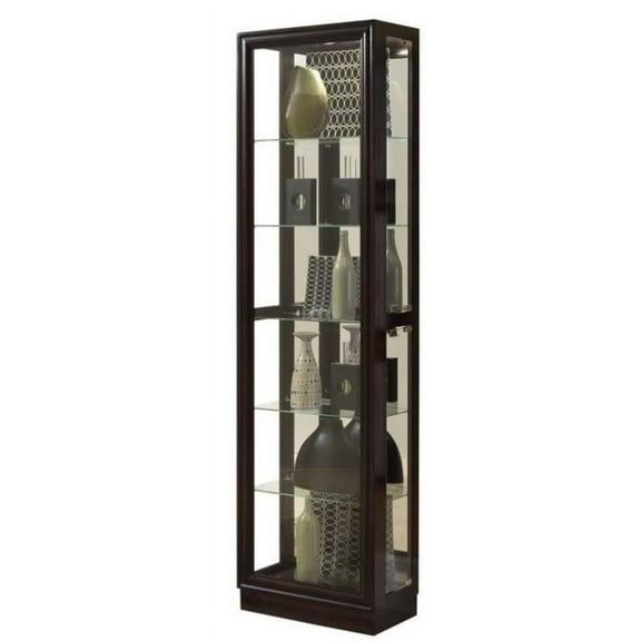 Bowery Hill Chocolate Cherry II 21 Inch Wide Curio Cabinet