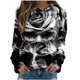 thumbnail image 1 of Blusa de manga larga con estampado de moda para mujer, suéter informal con cuello redondo, Tops, camisetas de chándal Fridja  bvmnju6698, 1 of 5
