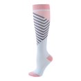 thumbnail image 1 of FhsagQ Socks Socks for Men Plus Size Crotchless Exercise Stress Socks Elastic Socks Running Skipping Compression Socks Stockings Jacquard Calf Socks Light Yellow S, 1 of 3