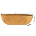 thumbnail image 2 of Plant Flower Basket Liner For Balcony Windowsill Pot Coconut Mat Hanging Extra Thick Coffee Cocoa Fiber Replacement, 2 of 2