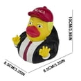 thumbnail image 4 of Novedad Trump Pato Goma Baño para Bebé Patitos (sombrero OK) Rojo, 4 of 6