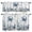 white, variant on 3 Piece Kitchen Curtains and Valances Set Blue Crab Coastal Cafe Curtains 24 Inch Length Beach Starfish Nautical Coral Botanical Valance & Tier Curtain for Living Room Bedroom 54"x18"+27"x24"*2