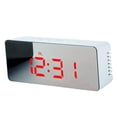 thumbnail image 2 of Reloj Despertador Multifunción Relojes Digitales LED - Temperatura / Modo de lámpara / Snooze / Espejo de Maquillaje - Rectángulo, roja Rectángulo luz LED roja perfecl  LED Despertador Digital de Viaje, 2 of 4