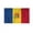 3x5 ft Nylon Flag, variant on AGAS Moldova Flag 12x18 inch - 24" Wood Pole 100% Polyester Double Stitched Moldovan National Mini Handheld Flag