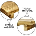 thumbnail image 3 of HINTRMENT Farmhouse Step Stool Wooden Rectangular Khaki 1 Set, 3 of 8