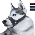 thumbnail image 1 of LAICAIW Nylon Dog Muzzle for Large Dogs Prevent from Biting, Barking and Chewing, Adjustable Loop (XXXL/Black), 1 of 7