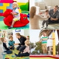 thumbnail image 6 of Toddler Non Slip Socks- 12 Pairs Anti Skid Kids Socks Cute Crew Grips Sock for 1-7 Years Boys Girls Children, 6 of 7