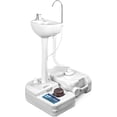 thumbnail image 1 of Lavabo Portátil Fregadero para Camping SereneLife con Tanque de Agua de 19L y Tanque Séptico de 24L, Bomba de Pie, Dispensa Jabón y Soporte para Toallas, Facil Transporte, Actividades al Aire Libre, 1 of 6