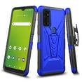thumbnail image 1 of Designed for Cricket Dream 5G Case / AT&T Radiant Max 5G Case / Cricket Innovate 5G Case with Holster Belt Clip Heavy Duty Shockproof Protective Phone Cover with Kickstand [Blue], 1 of 6