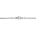 thumbnail image 4 of Leslie's Real 14kt White Gold 1.6mm Diamond Cut Long Link Franco Chain; 20 inch; for Adults and Teens; for Women and Men, 4 of 5