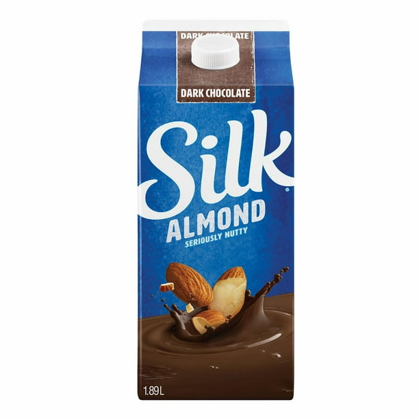 Silk Almond Beverage, Dark Chocolate Flavour, 1.89L, 1.89L Almond Milk Walmart.ca