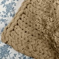 thumbnail image 3 of Comtest Chunky Knit Throw Blanket Soft Warm Chenille Blanket, Khaki, 40" x 40"(Single Sofa), 3 of 7