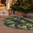 thumbnail image 2 of Cauagu 48" Christmas Tree Skirt Light Green Excavator Pattern Christmas Tree Decorations Tree Mat for Xmas Decorations Occasion Holiday Home Decor -48", 2 of 7