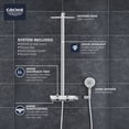 thumbnail image 4 of Grohe 26379000 Smart Control 2-Function Shower System with Exposed Thermostat for Wall Mounting Chrome, 4 of 7