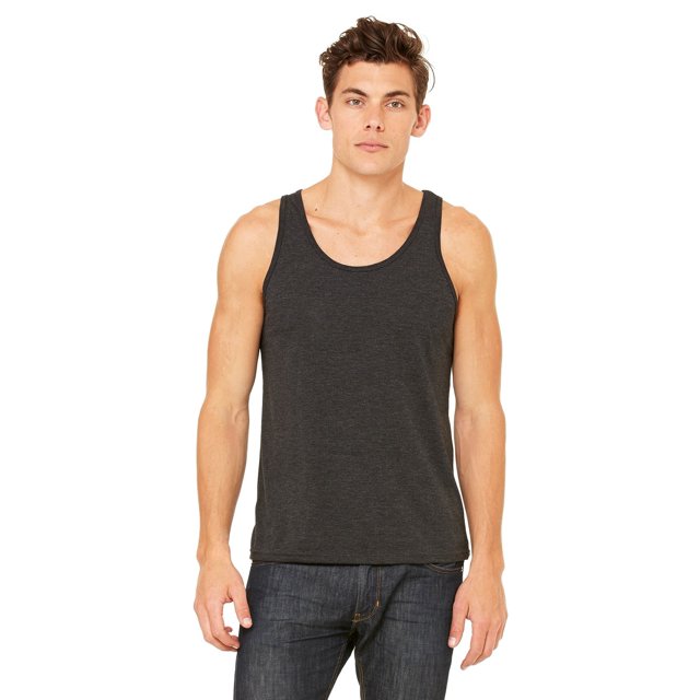 The Bella + Canvas Unisex Jersey Tank Top - CHAR-BLACK TRIB - L