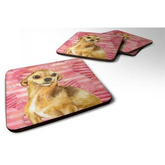 Chihuahua Love Foam Coaster - Set of 4
