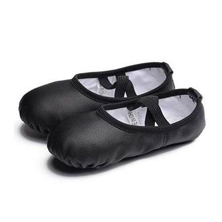 

HAWEE Full Sole Ballet Shoes for Girls PU Leather Ballet Shoes/Ballet Slippers Yoga Dance Shoes
