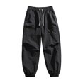 thumbnail image 2 of GSPCLAM Cargo Pants for Men Summer Drawstring Lightweight Pants with Multi Pockets Moisture Wicking Gym Pants for Training, 2 of 5
