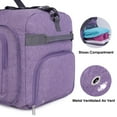 thumbnail image 2 of WANDF Travel Duffle Bag 65L Shoes Compartment Foldable Overnight Weekender Bag Carry On Bag for Men Women (Purple), 2 of 5