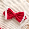 thumbnail image 6 of FYDUU Toddler Baby Girls Christmas Dresses Velvet Santa Claus Dress Red Long Sleeve Sequin Tutu Princess Dress With Headband Holiday Xmas Clothes 4-5 Years, 6 of 9
