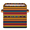Multicolor 1, variant on CURLYOOT Rainbow Butterfly Cube Storage Bin 11 Inch Fabric Storage Cube for Shelves Decorative Foldable Basket with Leather Handle for Closet Shelves Organizer