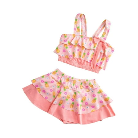 LUOGENLI Girls Swimsuits Size 10-12 Bikini Children s Swimsuit Girls Baby Color Matching Fashion Comfortable Long Sleeve Swimsuit Set Girls Swimsuit Cover up Size 8 Girls Swimsuit Size 8 7-8Years