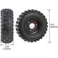 thumbnail image 3 of Rear Axle Shaft Kit with 4.10-6 Front/Rear Wheels Tires Rims Brake Assembly and Chain & Sprocket & Steering Knuckle Kit for Go Kart Quad Trike Drift Bikes, 3 of 9