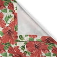thumbnail image 5 of Ambesonne Hawaii Grommet Curtain, Botanic Bouquet Retro, 50" x 120", Beige Fern Green Red, 5 of 6