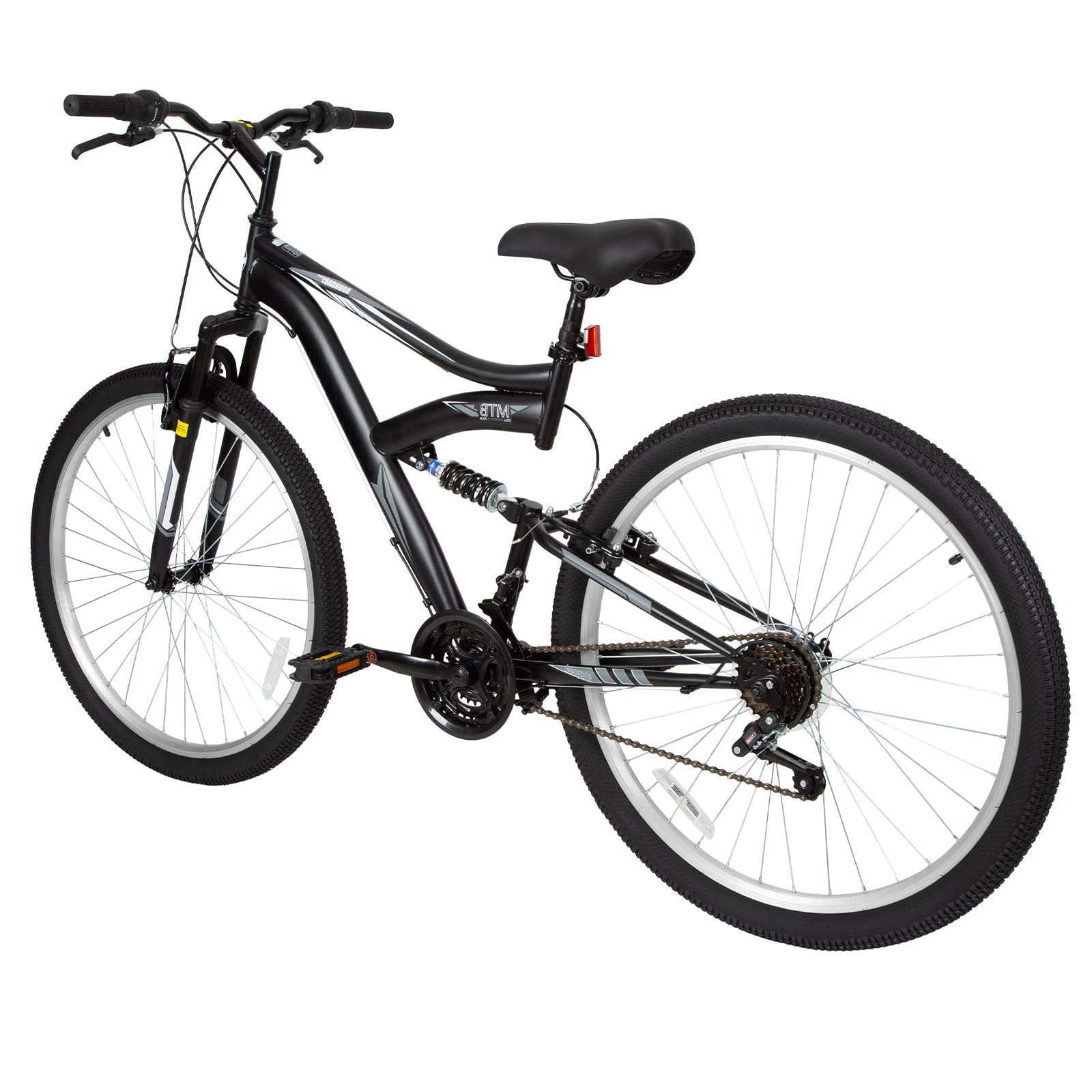 Hykolity Mountain Bike 27.5 Inch MTB Sport Shocker Bicycle 18 Speed Full-Suspension Outdoor Cycling for Adult Men Woman