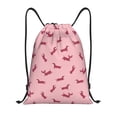 thumbnail image 1 of Lsque Dachshund Dog Puppy Print Drawstring Backpack Bag Sport Gym Sackpack Cinch Bags Drawstring Bags Draw String Sport Bag-Medium, 1 of 6