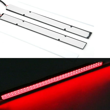 

2pcs Red LED Strip Lights Fog Driving Bulb Beam Replace Parts For Auto Truck SUV