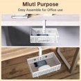 thumbnail image 3 of Hidden Under Desk Storage Basket Black Fixed, 3 of 4