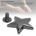 thumbnail image 4 of Sturdy Metal Construction Star Rivets, Secure Fastening Zinc Alloy Rivets for Leather, Easy Installation Metal Rivets for Leathercraft, Multi Purpose Star Rivets for Clothing, 4 of 7