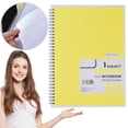 thumbnail image 3 of Clearance Sale! 1PC Spiral Notebook, Wide Ruled 70-Sheet Single Subject Journal for Writing, Paper, for Office & Home, (27x20cm, Yellow), 3 of 8