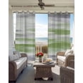 thumbnail image 4 of Sage Green Gray Blackout Curtains 63 Inches Long for Bedroom, Neutral Abstract White Ombre Texture Thermal Insulated Room Darkening Black Out Window Curtain Panels Grommet Drapes for Living Room, 4 of 8