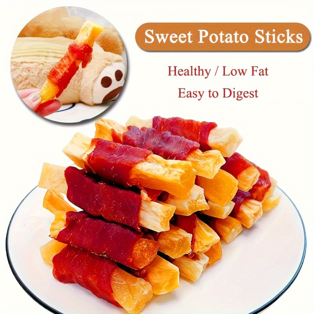 Yoopet Sweet Potato Dog Training Treats 14.1 Oz-Duck Jerky & Sweet Potato Healthy Puppy Nutritious Snacks Chewy For All Dogs Human Grade Food For Dogs