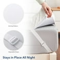 thumbnail image 6 of 4 inch Mattress Topper, Medium Firm Memory Foam Bed Topper with Pillow Top and Adjustable Elastic Strap, 6 of 7