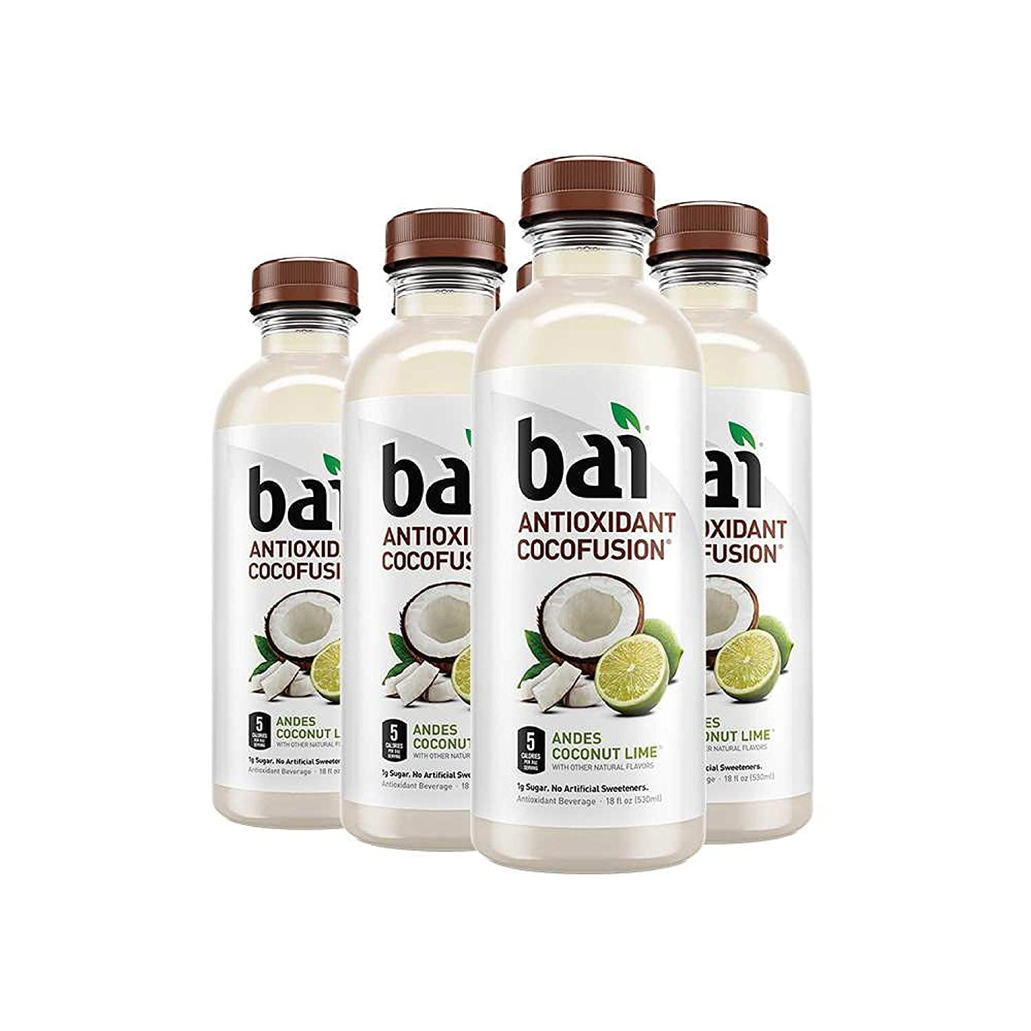 Bai Coconut Flavored Water, Andes Coconut Lime, Antioxidant Infused