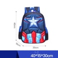 thumbnail image 3 of Mochilas de dibujos animados de Disney en 3D de Spiderman, Capitán América, mochilas escolares de superhéroes para niños, niñas, estudiantes, figuras de acción de anime de moda, 3 of 5