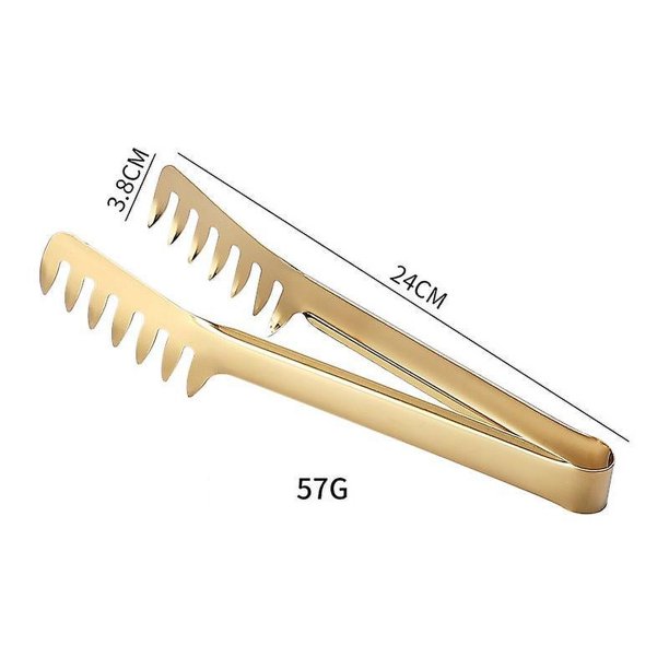 1 Uds. Pinzas, accesorios de cocina, Clip de comedor tipo peine de Color de acero inoxidable, pinzas para fideos para el hogar, pinzas para espagueti, accesorios de cocina