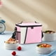 thumbnail image 4 of Xihbxyly Bolsa Térmica para Almuerzo, Bandolera de Picnic de Gran Capacidad, Diseño Impermeable y a Prueba de Fugas, Forro Suave y Duradero con Aislamiento de Aluminio, Ideal para Trabajo, Camping y, 4 of 6